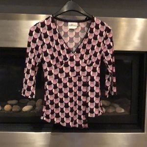 Women’s top size small mock wrap front shirt